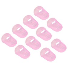 Finger Tips Anti Slip Fingertip, 10 Pack 25mm Silicone Finger Guard, Pink