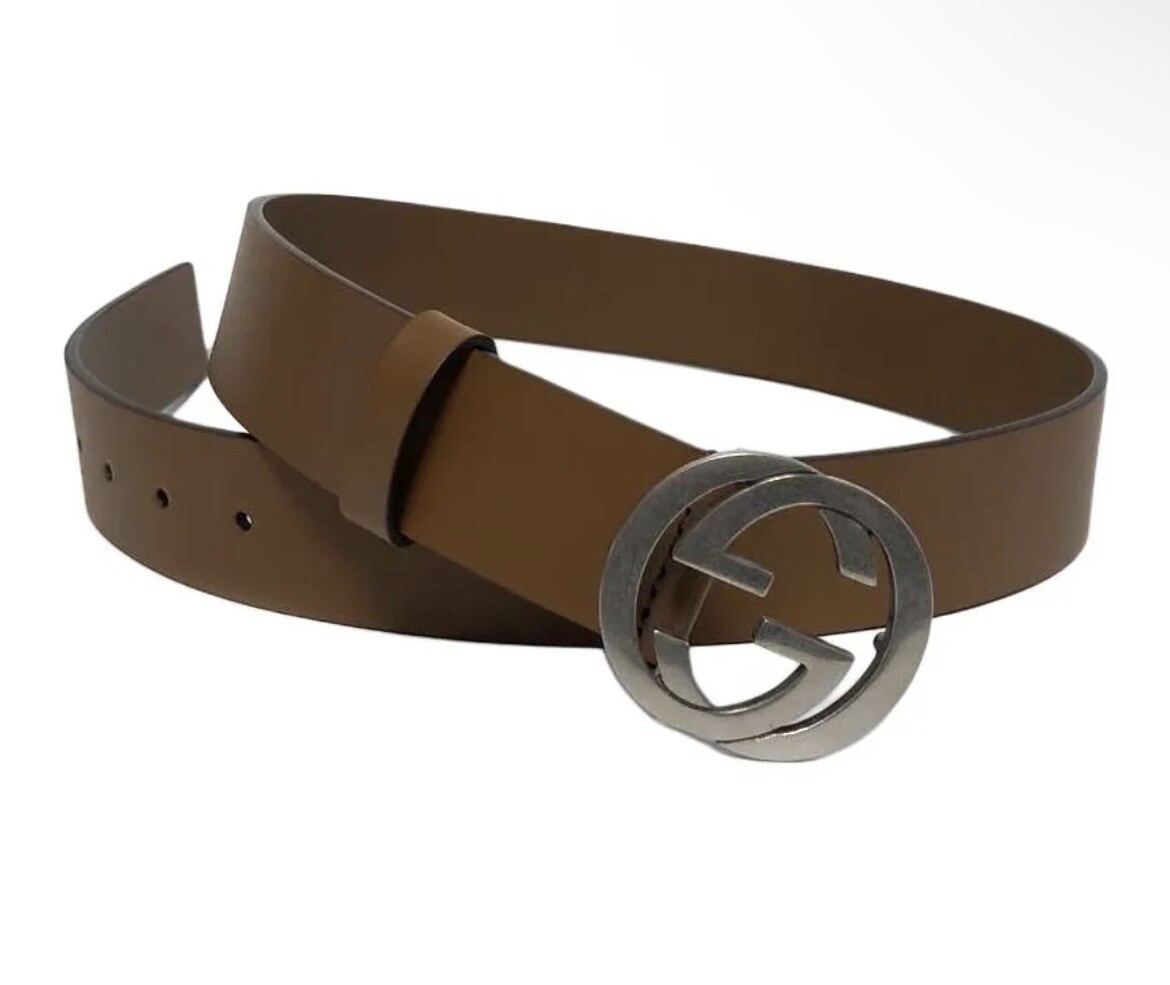 Gucci Signature Leather Belt- Interlocking Gs 812273_AAEB4_1000_001_100_0000  main image 2