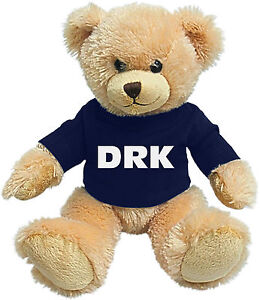 Teddybär Kuschelbär 26 cm Teddy mit blauem Shirt DRK 27152