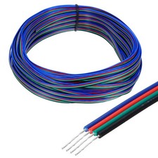 28 Gauge 4 Conductor Electrical Wire Tinned Copper Cable 66FT