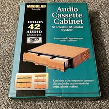 42 Cassette Tape 3 Drawer Storage Cabinet Organizer 12"x16" New But Open Box
