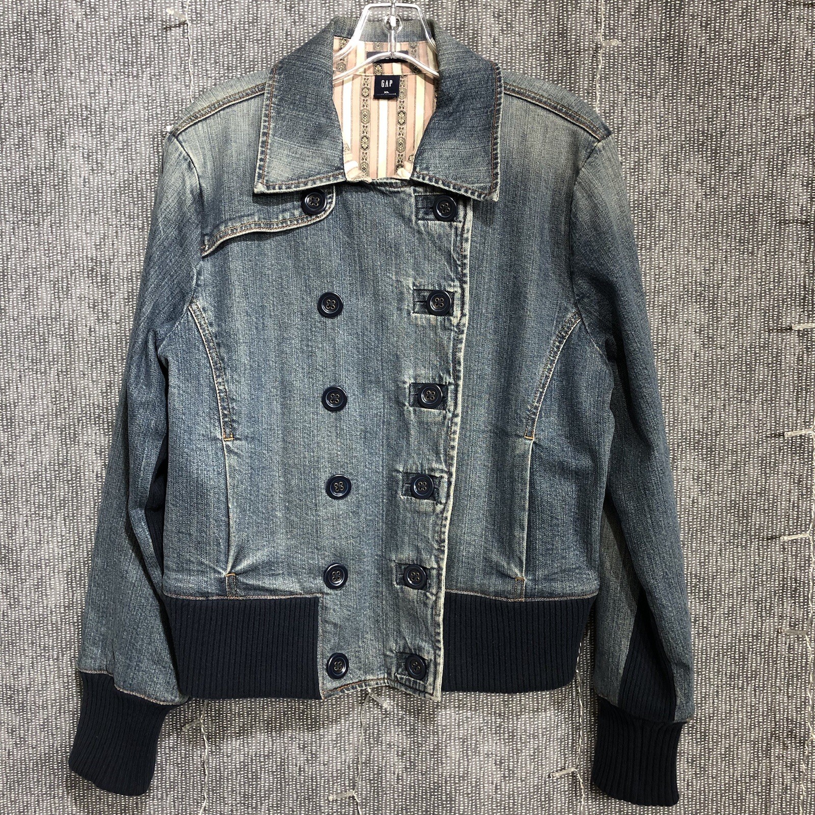 GAP Double Breasted Jean Jacket - image 11