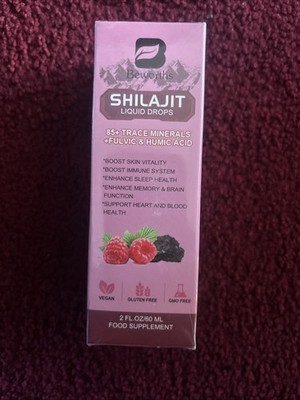 2 X Shilajit Resin Food Supplement 85+ Trace Minerals +Fulvic & Humic Acid 04/26