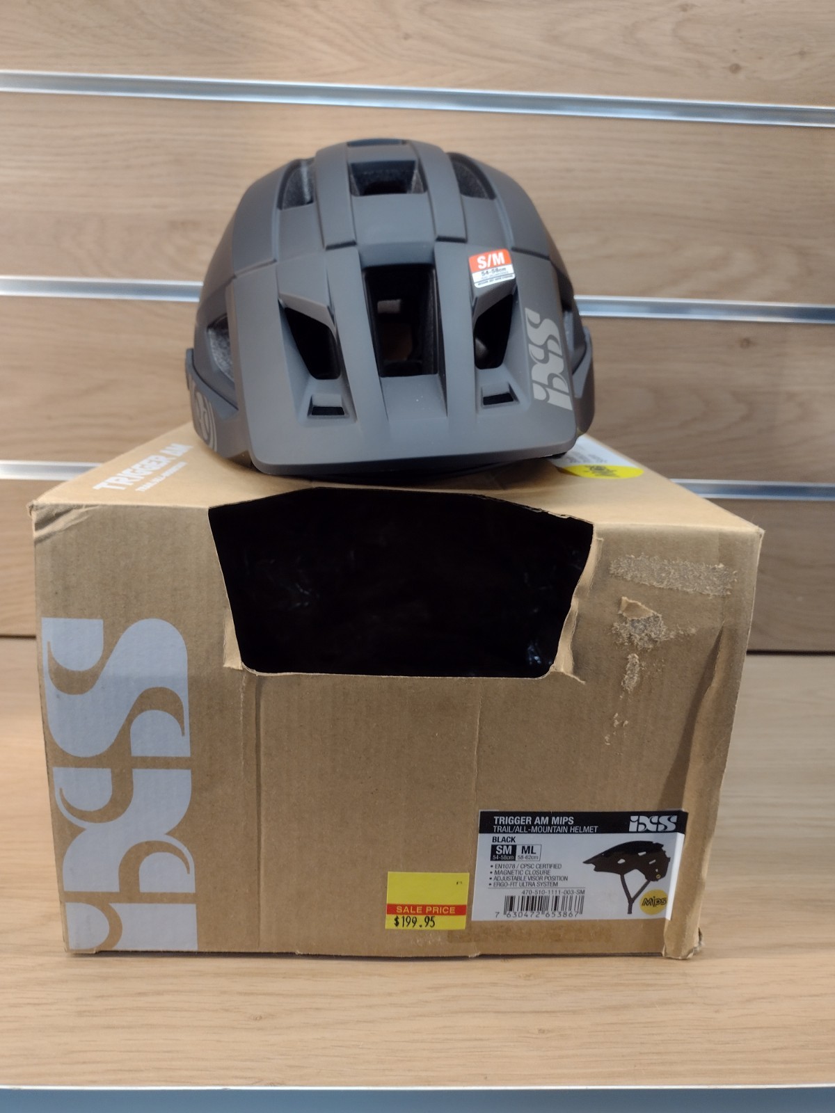 IXS Trigger AM MIPS Bike Helmet Black Size S/M *NEW* (Orig. $200) SMALL SCUFFS