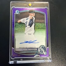 2025 Bowman Draft - Mega Box Chrome Prospect Autographs Kade Anderson #BMA-KA...