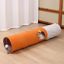 Multi-Hole Cat Tunnel Toy Foldable Rollable Play Tube For Cats Kittens Small