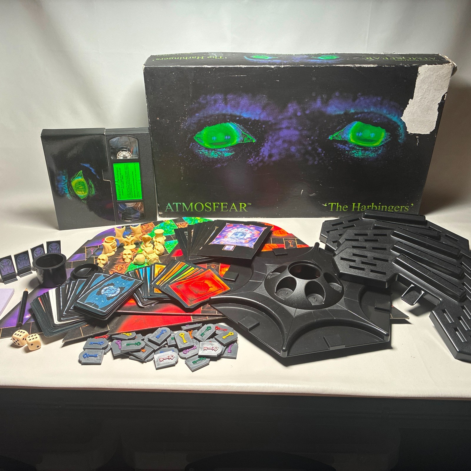 Atmosfear The Harbingers VHS Video Board Game Spear's Mattel