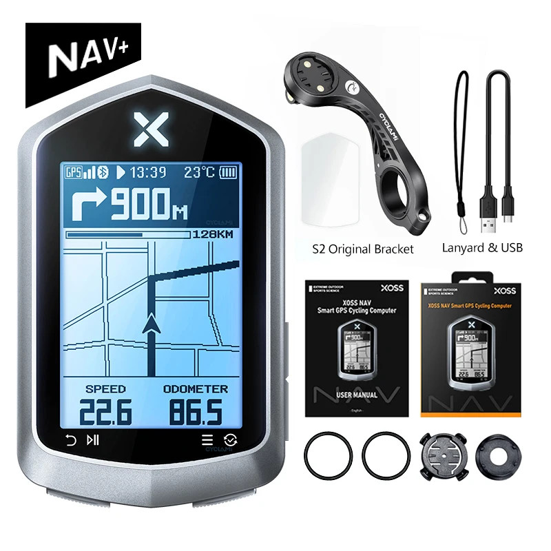 XOSS NAV+ GPS Bike Computer Wireless Cycling Speedometer Odometer MTB Road