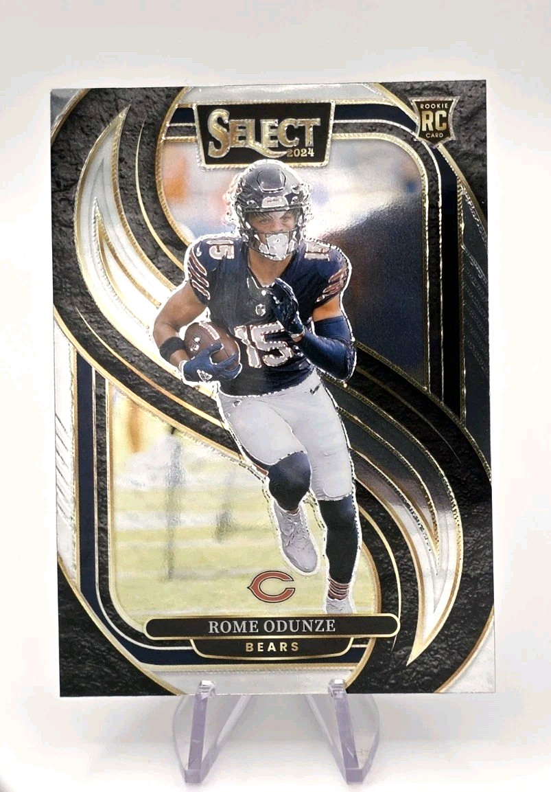 Rome Odunze RC 2024 Panini Select Premier Level Rookie #136 CHICAGO BEARS