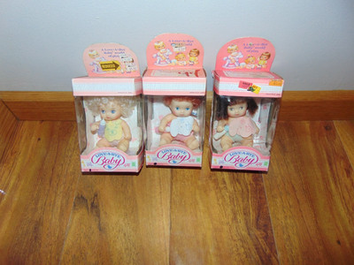 3 Vintage Hasbro Love-A-Bye Babypuppen komplett in Boxen Original Spielzeug 80er