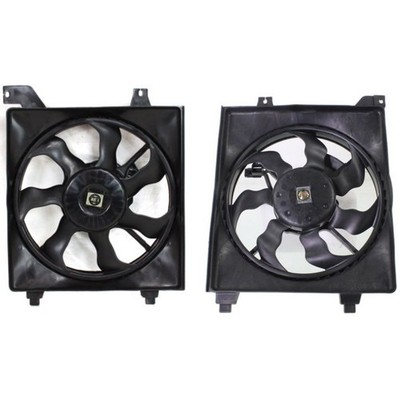 Cooling Fan Assemblies Set Fits 2006-2011 Hyundai Accent