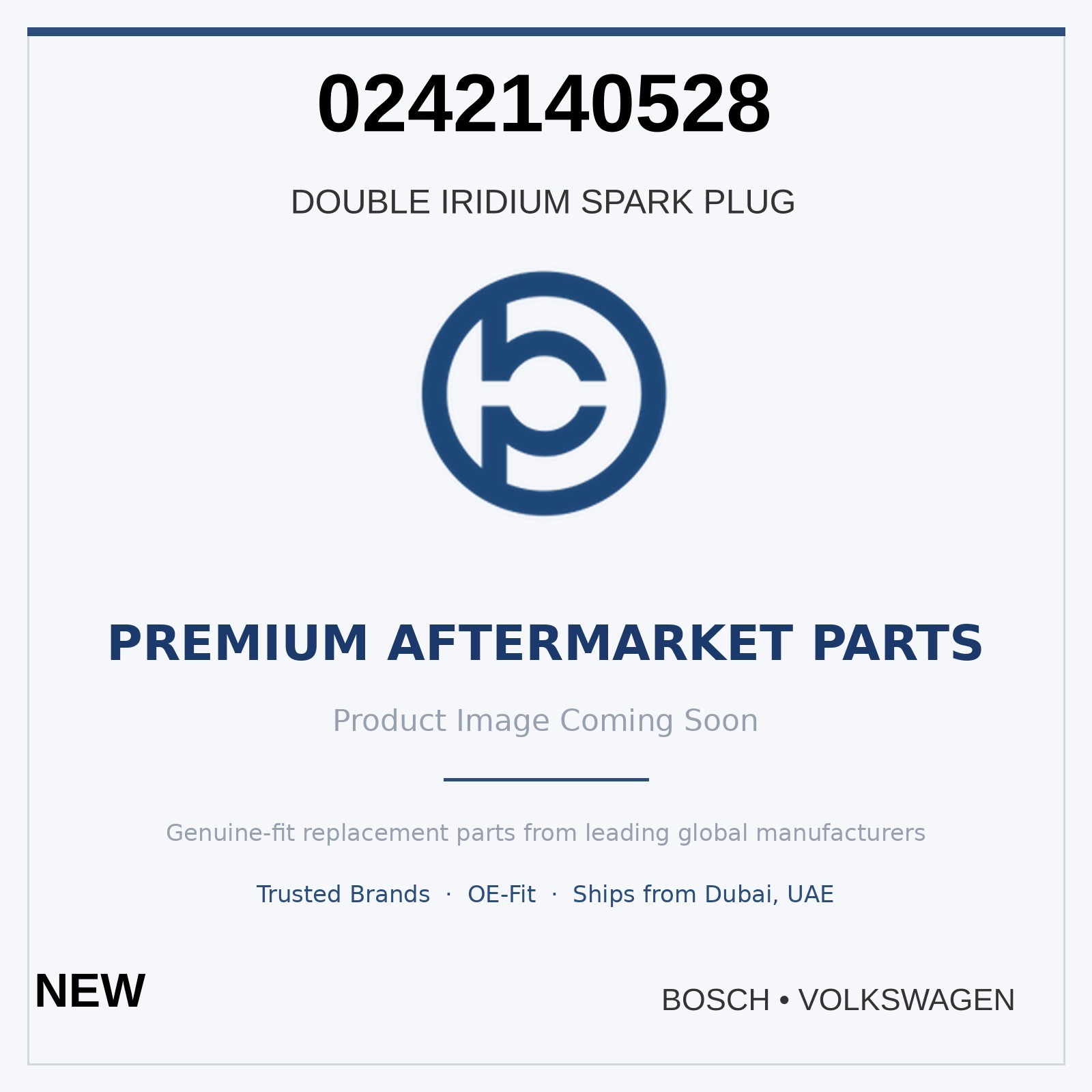 4 x BOSCH 2011-2016 Volkswagen Eos Double Iridium Spark Plug 0242140528