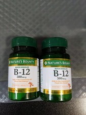 2x Nature'S Bounty Vitamin B12, 500Mcg, 100 Quick Dissolve Tabs Exp 1/2027 L7