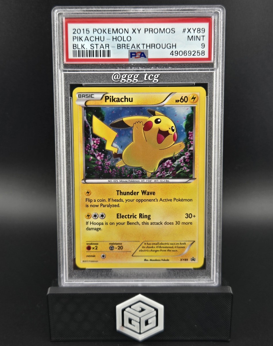 2015 Pokemon XY Black Star Promo Breakthrough Pikachu Holo #XY89
