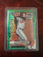 2021 Bowman Chrome Prospects Heston Kjerstad #BCP-166 /99 Green Shimmer