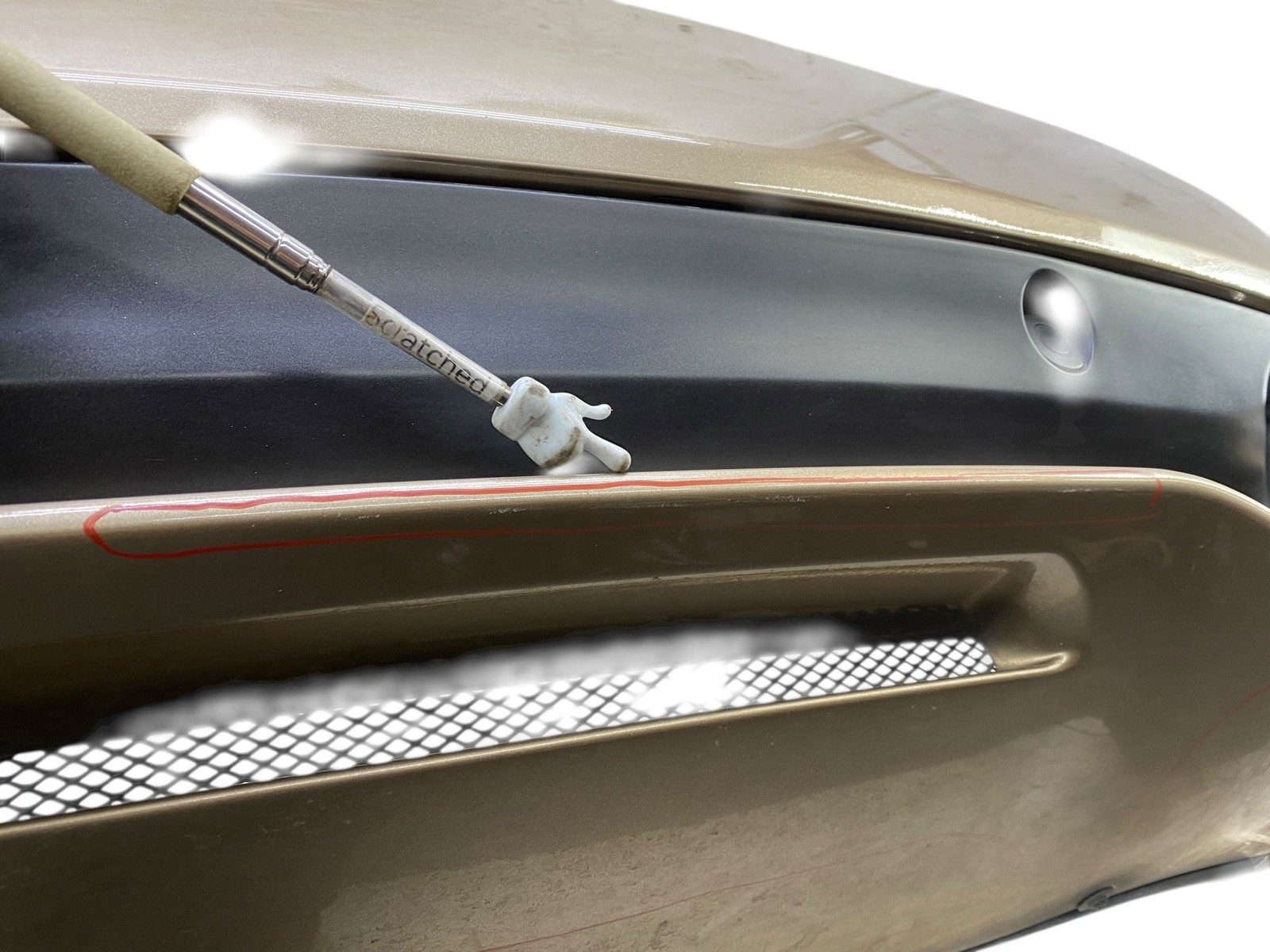2013-2016 Aston Martin DB9 Rear Bumper Cover W/ Park Assist *Light Scratches*