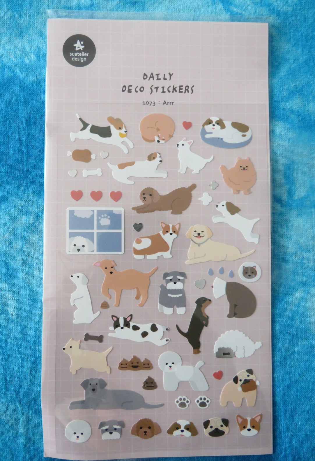 Suatelier Korean Dogs Dog Tiny Scrapbooking Journalling Craft  Nylon Stickers