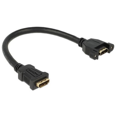 Delock Kabel HDMI A Buchse > HDMI A Buchse zum Einbau
