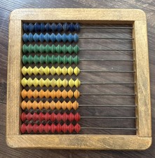 Antique Educational Wooden Abacus