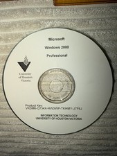 Microsoft Windows, 2000 Professional With Product Key - CD