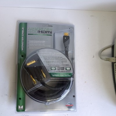 NOS NEW Monster Cable HDMI400-1M ''400 Series'' HDMI to HDMI Cable - 4 Meter