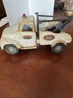 Antique Metal AAA Tow Truck Pressed Steel Toy