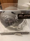 Chris Johnson Autograph mini helmet Certified By Becket