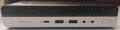 HP ProDesk 600 G4 Micro 8th Gen i5 8500T, 8GB RAM, 256GB SSD, Win10 Pro & Wi-Fi.