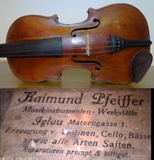 ATTIC FOUNDING OLD 4/4 VIOLIN JOSEF LIDL  Nr. 107 