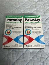 2x.pataday Eye Allergy Itch Relief Extra Strength 0.085floz 2.5mL ,EXP03/2027