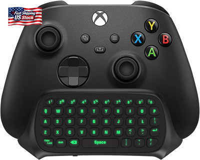 Timovo Green Backlight Keyboard for Xbox One, Xbox Series X/S,Wireless Chatpad M