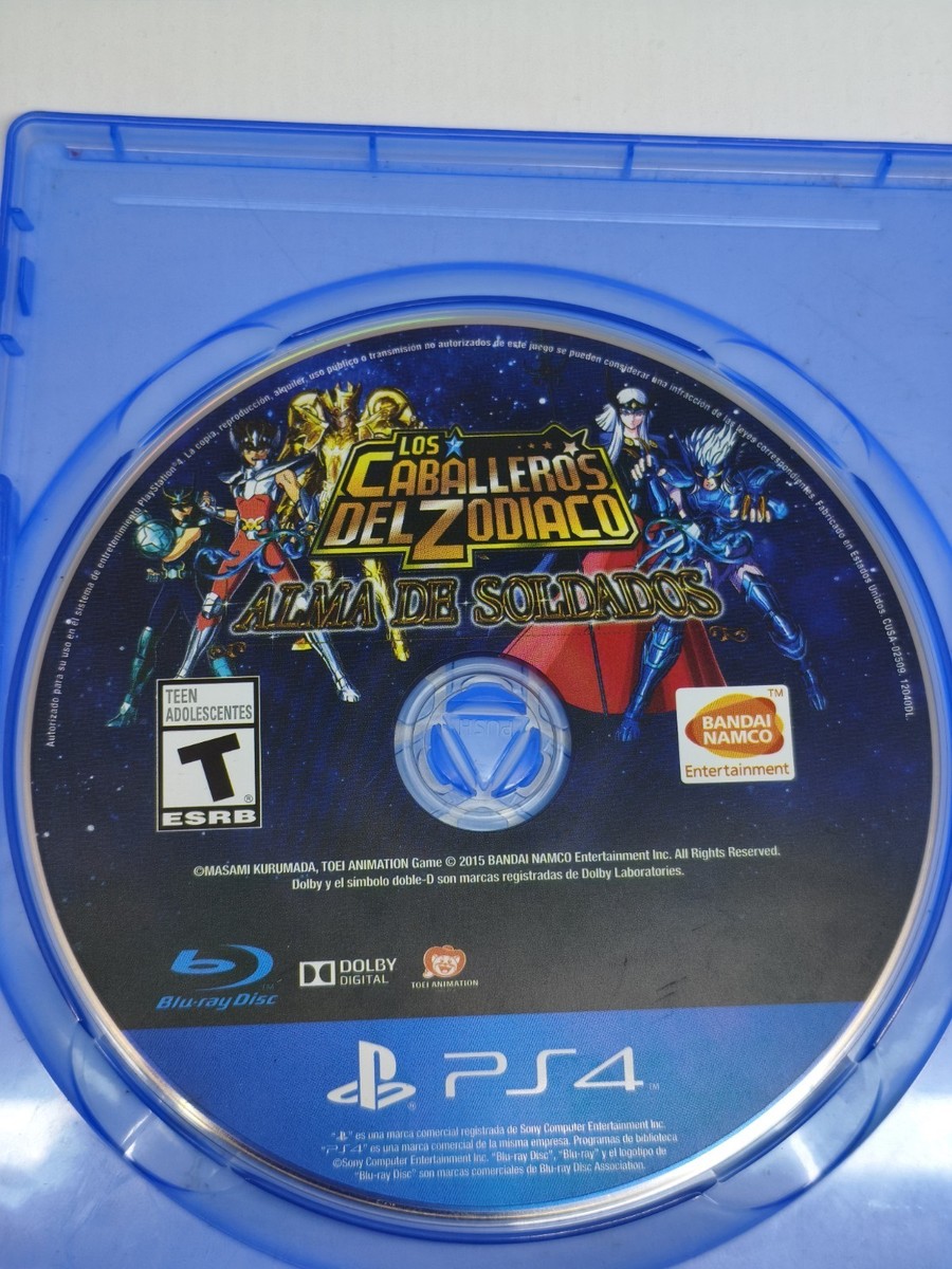 Los Caballeros Del Zodiaco Saint Seiya Soldiers Soul PS4 Game Disc Only