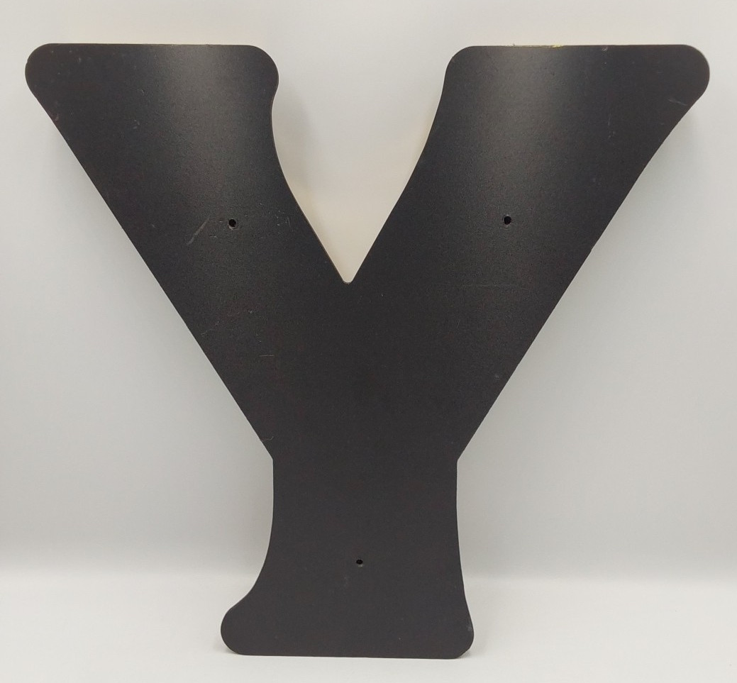 Reclaimed Vintage 13” Gold Sign Letter Y  Name Initial Salvaged Pub Shop Wedding