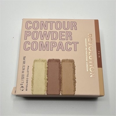 Revolution Contour Pressed Powder Compact Palette Fair 0.24 oz Vegan