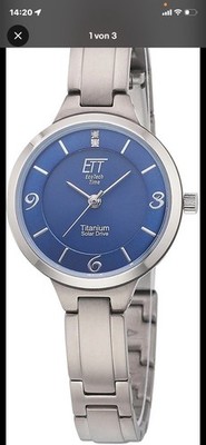 ETT Solaruhr Damen Armbanduhr Solar Drive ELT12145-42M Damenuhr Uhr Nr145