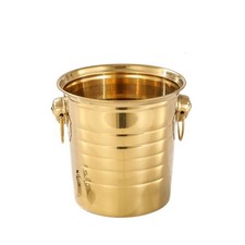 1pc Stainless Steel Ice Bucket Thicked Champagne Bucket Wine Beer Party KTV