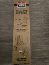 Fluidmaster PRO45B Toilet Fill Valve Brass Shank Adjustable 9"-14"
