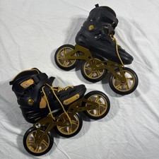 Epic Engage 125mm 3-Wheel Inline Skates Yellow, Black Size 7