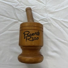 Wooden Mortar Puerto Rico Small Pilon de Madera Mofongo