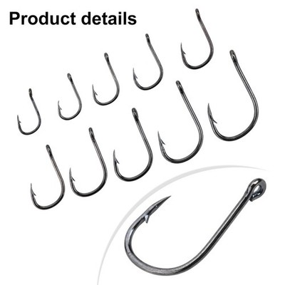 Angelhaken Variety Pack 500 Stück für ernsthafte Angler High Carbon Stahl