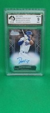 CGA 9 Dustin Harris 2022 Bowman Sterling Prospect Auto #PA-DH RANGERS Mint MLB
