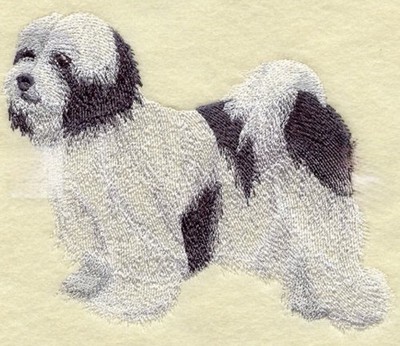 Tibetan Terrier Dog Breed Bathroom SET OF 2 HAND TOWELS EMBROIDERED