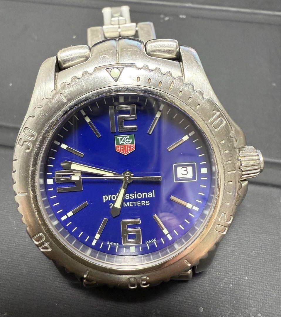タグホイヤーメンズ WT1111 TAG Heuer Link Blue Men's Watch - WT1111 for sale online | eBay