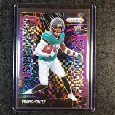 2025 Prizm Football TRAVIS HUNTER Fireworks Rookie Purple Power 12/49 #13