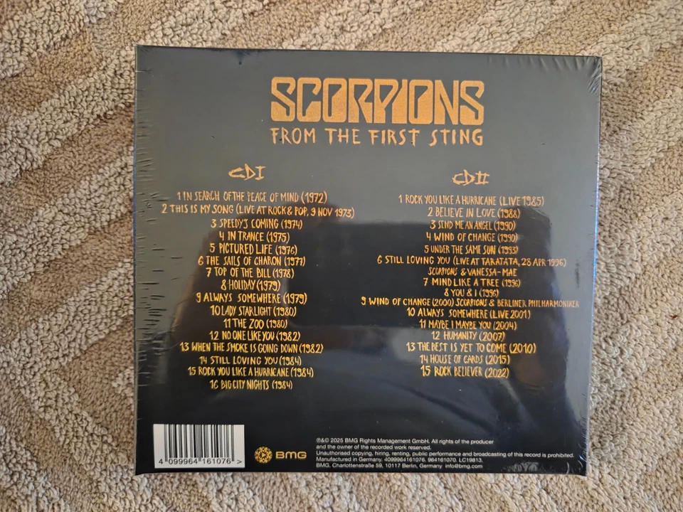 Scorpions 2025 " From The First Sting " (2 CD ) - Bild 2 von 2