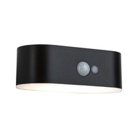 LED Solar-Wandleuchte Adya, Mit Pir-Sensor, IP44, 2.5W 3000K 200Lm, Schwarz
