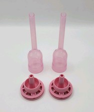 Dr Browns Natural Flow 4oz Lot Of 2 Pink Vents Reservoirs Replacement Parts