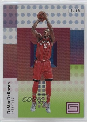 2017-18 Panini Status Green 11/75 DeMar DeRozan #19 2s2