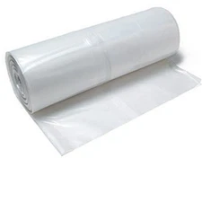TRM 610C 10' x 100' 6 Mil All Weather Plastic Sheeting Clear Visqueen, 1-Roll