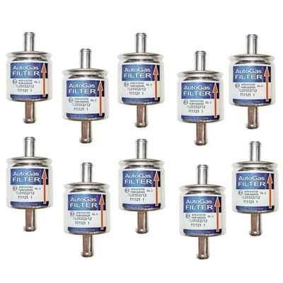 10 x LPG CNG GPL Gas Filters 12mm x 12mm - Compatible with KME STAG Zenit BRC